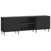 vidaXL TV Cabinet 150 x 31 x 50 cm Black Engineered Wood