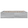 vidaXL Bed Frame without Mattress Grey Sonoma 200x200 cm
