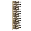 vidaXL Wall Mounted Wine Rack for 24 Bottles Gold Iron
