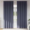 vidaXL Blackout Curtains with Rings 2 pcs Anthracite 225 x 140 cm