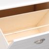 vidaXL Shoe Cabinet White 50x28x98 cm Paulownia Wood