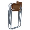 vidaXL Director's Chairs 2 pcs Steel Brown