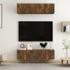 vidaXL Wall TV Cabinets 4 pcs Smoked Oak 60x30x30 cm Engineered Wood