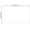 vidaXL Kitchen Backsplashes 2 pcs White 80x50 cm Tempered Glass