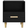 vidaXL Bedside Cabinet Black Oak 40 x 35 x 47 cm Engineered Wood