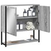 vidaXL Bathroom Mirror Cabinet Grey Sonoma 60x16x60 cm Engineered Wood