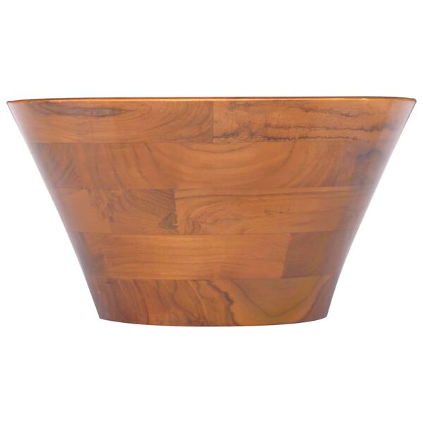 vidaXL Basin Solid Teak Wood &Phi;40x20 cm