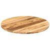vidaXL Table Top &Oslash; 70x2.5 cm Round Solid Wood Rough Mango