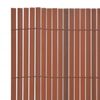 vidaXL Double-Sided Garden Fence 90x400 cm Brown