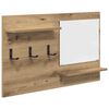 vidaXL Wall-Mounted Coat Rack Wall-Mounted Artisan Oak 90 x 10 x 50 cm