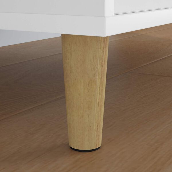 vidaXL Furniture Feet 2 pcs Brown &Oslash; 44 x 100 mm Solid Eucalyptus Wood