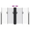 vidaXL Retractable Side Awning White 140x600 cm