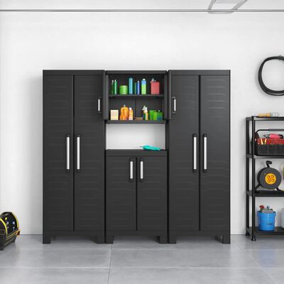 Keter Tall Storage Cabinet Detroit Black
