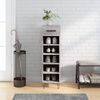 vidaXL Shoe Cabinet Grey Sonoma 30x35x105 cm Engineered Wood