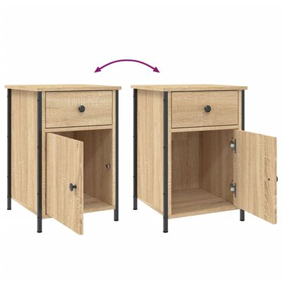 vidaXL Bedside Cabinet Sonoma Oak 40x42x60 cm Engineered Wood
