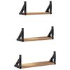 vidaXL Wall Shelf Set with Shelf 3 pcs Artisan oak 37 x 12 x 13 cm