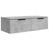 vidaXL Wall Cabinets 2 pcs Concrete Grey 68x30x20 cm Engineered Wood