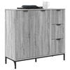 vidaXL Sideboard Grey Sonoma 89.5 x 33 x 82 cm Engineered Wood