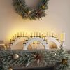 vidaXL Christmas Candle Arch with 10 LED Candles 3 pcs White