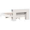 vidaXL Bookcase Bed without Mattress White 140x200 cm Solid Wood Pine