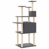 vidaXL Cat Tree with Sisal Scratching Posts Dark Grey 166 cm