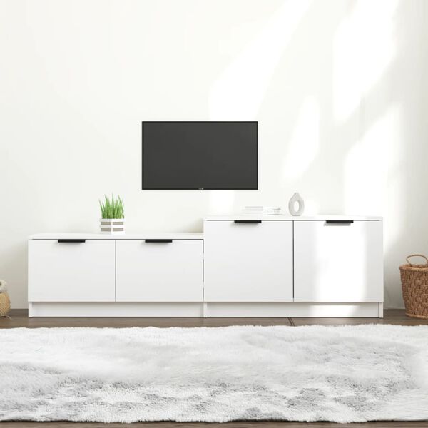 vidaXL TV Cabinet White 158.5x36x45 cm Engineered Wood