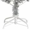 vidaXL Christmas Tree with 150 LEDs with Stand Silver 120 cm PET
