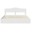 vidaXL Storage Bed with Headboard White 200 x 200 cm Engineered Wood