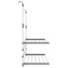 vidaXL Drying Rack for Balcony 89x25x(60-95) cm Aluminium