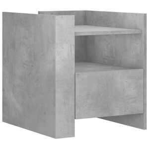 vidaXL Bedside Cabinet Concrete Grey 45x50x50 cm Engineered Wood