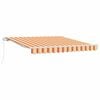 vidaXL Retractable Awning Yellow and Orange 350 x 250 x 165 cm