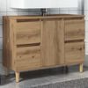 vidaXL Sink Cabinet Artisan Oak 80x33x60 cm Engineered Wood