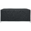 vidaXL Furniture Cover Plain Black 220 x 190 x 85 cm 420D