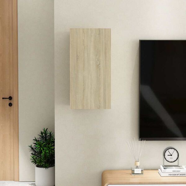 vidaXL TV Cabinet Sonoma Oak 30.5x30x60 cm Engineered Wood