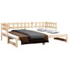 vidaXL Pull-out Day Bed without Mattress 2x(90x200) cm Solid Wood Pine