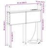 vidaXL Storage Headboard with Charging Station Sonoma oak 90 cm