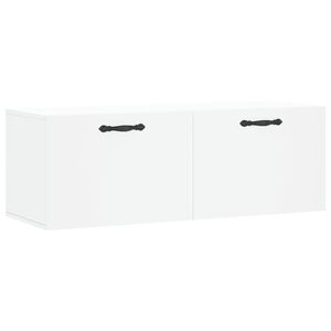vidaXL Wall Cabinet White 100x36,5x35 cm Engineered Wood