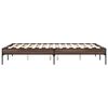 vidaXL Bed Frame without Mattress Brown Oak 135x190 cm Double