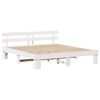 vidaXL Bed Frame with Headboard White 180 x 200 cm Solid Pine Wood