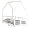 vidaXL Kids Bed Frame White 70x140 cm Solid Wood Pine