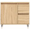 vidaXL Bathroom Cabinet Sonoma Oak 65x33x60 cm Engineered Wood