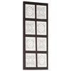 vidaXL Hand-Carved Wall Panel MDF 40x80x1.5 cm Brown and White