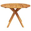 vidaXL Garden Table 110x110x75 cm Solid Wood Acacia