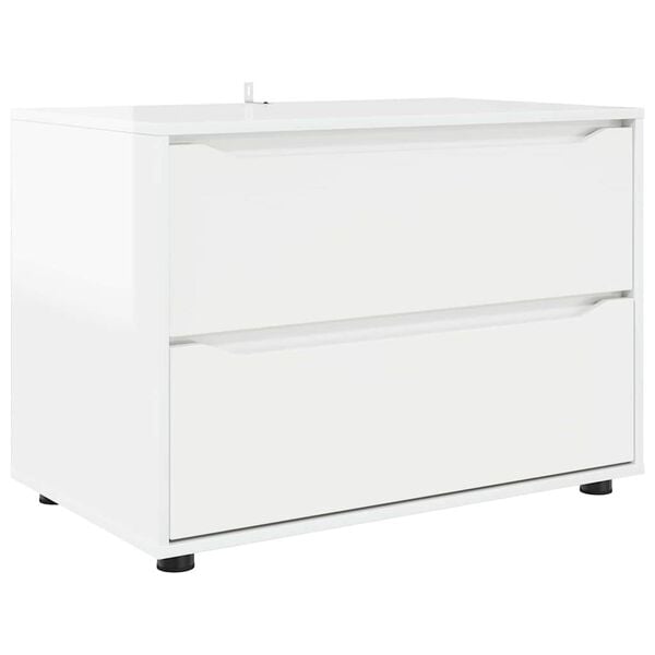 vidaXL Storage Cabinet High Gloss White 80 x 48 x 57 cm