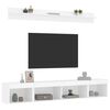 vidaXL 5 Piece TV Wall Units with LED White Engineered Wood