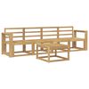 vidaXL Outdoor Sofa Set 5 pcs 4-Seaters White Solid Acacia Wood