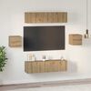 vidaXL TV Cabinet Set Wall-mounted 6 pcs Artisan Oak Engineered Wood