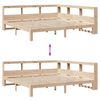 vidaXL Bookcase Bed without Mattress 180x200 cm Super King Solid Wood Pine