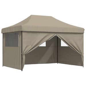 vidaXL Party Tent 279 x 410 x 315 cm Taupe Oxford Fabric