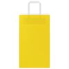 vidaXL Paper Bags 250 pcs with Handles Yellow 21x11x36 cm